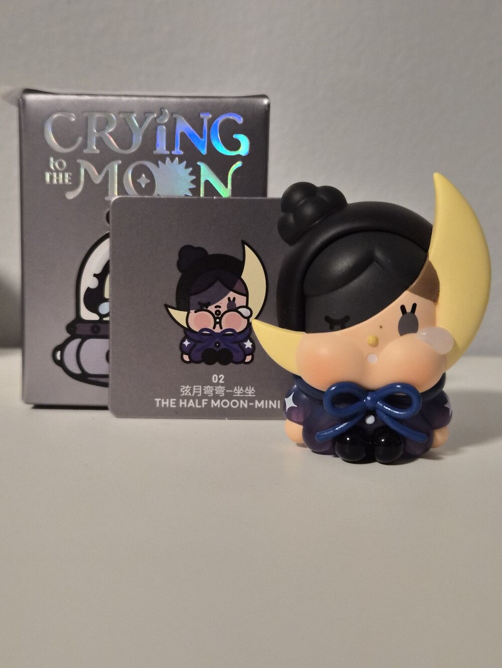 POPMART Crybaby Crying to the Moon Mini Sitting Figure - The Half Moon